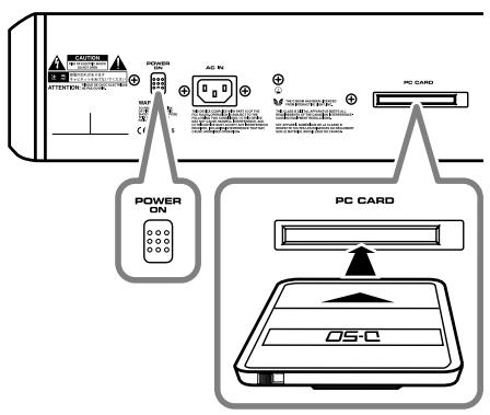 ROLAND V-CARD - Mise sous tension - 2
