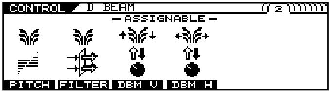 CONTROL D BEAM ASSIGNABLE PITCH FILTER DEM V DEM H
