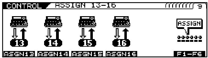 CONTROL ASSIGN 13-16 13 14 15 16 ASSIGN F1-F8