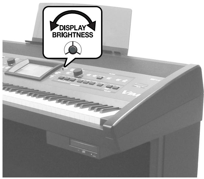 ROLAND VIMA RK-500 - Régler la luminosité de l'écran - 1