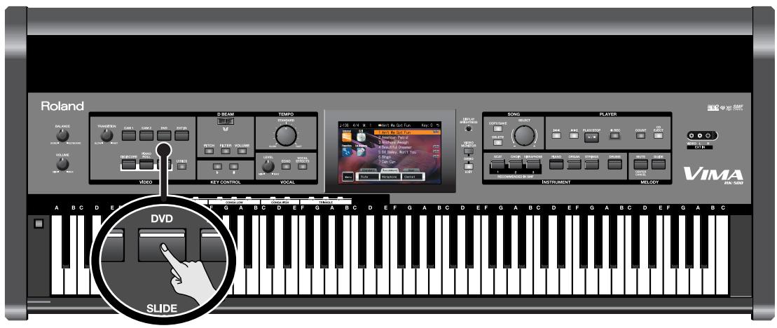 ROLAND VIMA RK-500 - Activez la fonction video. - 1