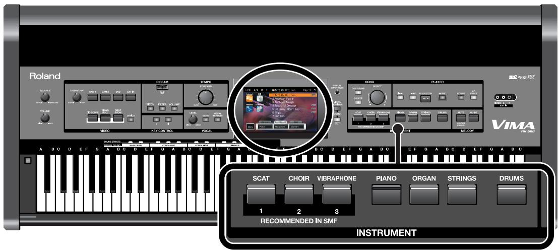 ROLAND VIMA RK-500 - Sélectionner le son du clavier - 1