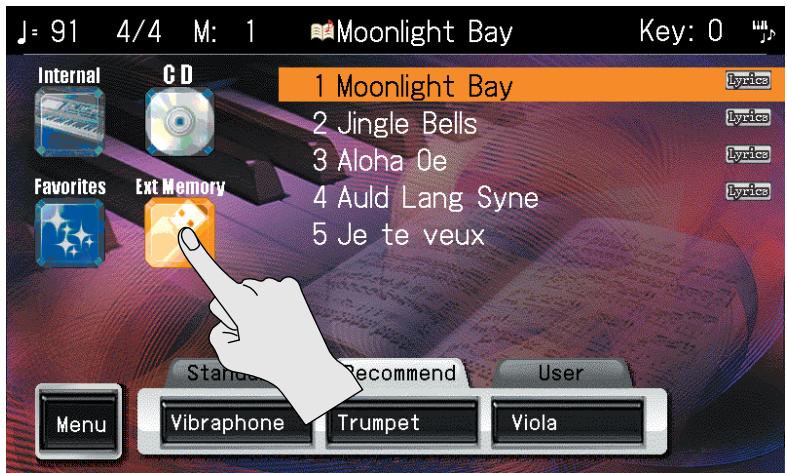 ROLAND VIMA RK-500 - Choisir un morceau - 2