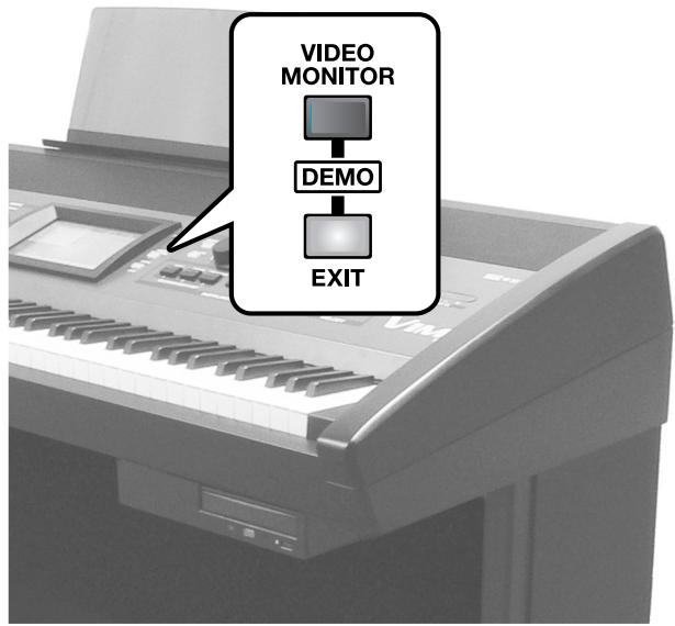 ROLAND VIMA RK-500 - Maintenez le bouton [VIDEO MONITOR] enforcé et appuyez sur le bouton [EXIT]. - 2
