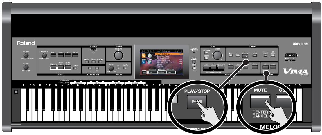 ROLAND VIMA RK-500 - Couper la mélodie d'un morceau (Melody Mute) - 3