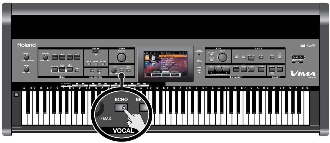 ROLAND VIMA RK-500 - Ajouter de l'echo au chant (ECHO) - 1