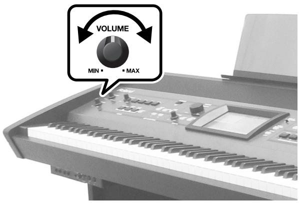 ROLAND VIMA RK-500 - Servez-vous de la commande [VOLUME] pour régler le volume global. - 1