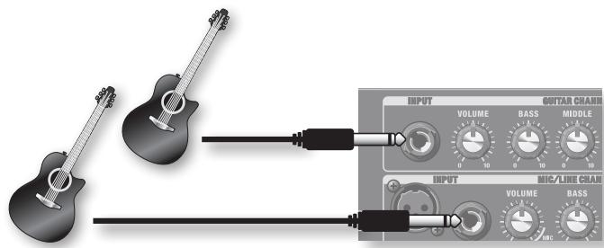 ROLAND AC-33 - Jouer de la guitare - 1
