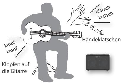 ROLAND AC-33 - Verwenden der LOOPER-Funktion zum Aufzeichnen, Wiedergeben und Mitspielen eines Rhythmus - 1