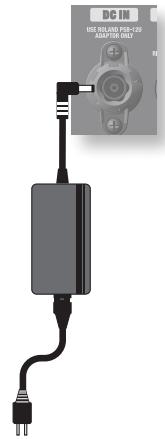 ROLAND AC-33 - Entrée DC IN (adaptateur secteur) - 1