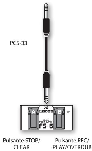 PCS-33 Pulsante STOP/ CLEAR Pulsante REC/ PLAY/OVERDUB