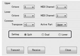 ROLAND CAKEWALK A-800PRO - Transmission d'un Keyboard Set - 1