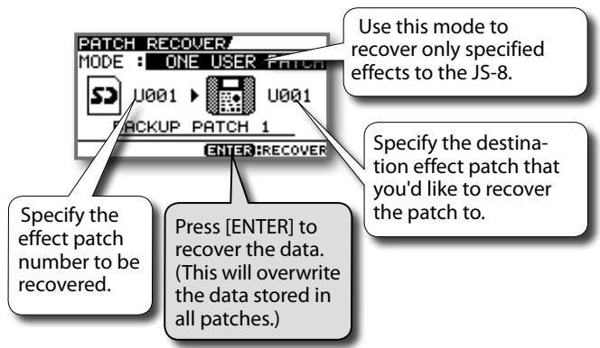 ROLAND EBAND JS-8 - Recovering Effects Backed Up on SD Cards (PATCH RECOVER) - 2