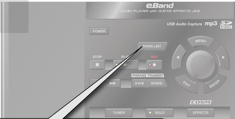 ROLAND EBAND JS-8 - Selecionando música - 1