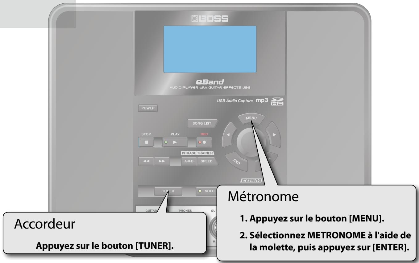 ROLAND EBAND JS-8 - Fonctions pratiques d'entraînement - 1