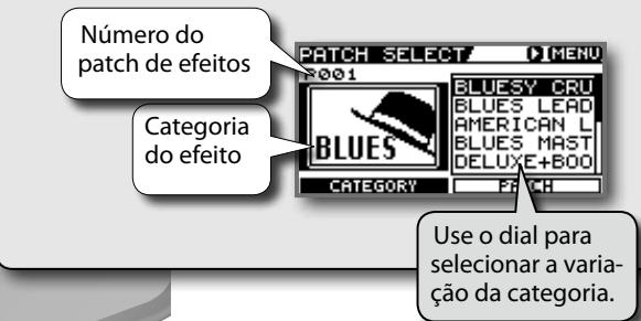 ROLAND EBAND JS-8 - Seleionar efeitos - 1
