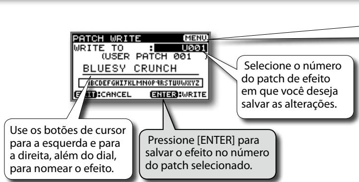 ROLAND EBAND JS-8 - Salvando efeitos - 1