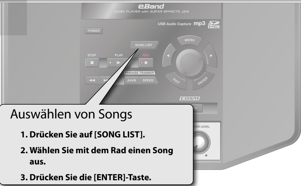 ROLAND EBAND JS-8 - Auswahlen von Songs - 1