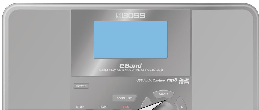 ROLAND EBAND JS-8 - Importation de morceaux à partir d'un lecteur CD ou d'un autre périphérique - 2