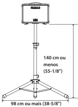 140 cm ou menos (55-1/8") 98 cm ou mais (38-5/8")