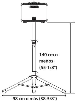 140 cm o menos (55-1/8") 98 cm o más (38-5/8")