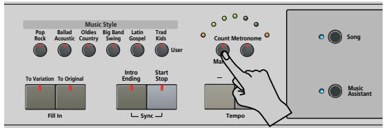 ROLAND KR103 - Usar la funciona claqueta - 1