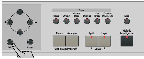ROLAND KR103 - Using the metronome - 3