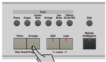 ROLAND KR103 - Utiliser l'arrangeur sans partage (mode "piano arranger") - 1