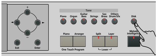 ROLAND KR103 - Eliminar ARCHIVOS DE CANCIón del disco - 1