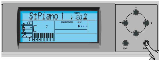 ROLAND KR103 - Selección un User Program - 4