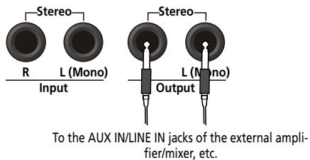 ROLAND KR103 - Sending audio to external equipment - 1
