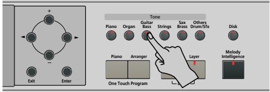 ROLAND KR103 - Seleccionar sonidos para las partes Upper, Lower y Layer - 1