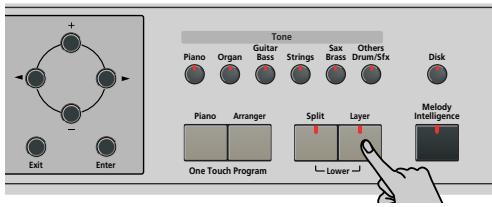 ROLAND KR103 - Utilisation des parties upper et layer - 1
