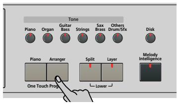 ROLAND KR103 - Activar/utilizar el Arranger - 1