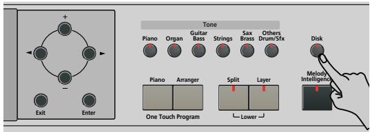 ROLAND KR103 - Effacer des fichiers sur disquette - 1