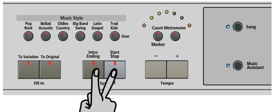 ROLAND KR103 - Démarrage automatique de la reproduction (sync start) - 1
