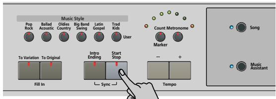ROLAND KR103 - Utilizar el Arranger sin split (Modo Piano Arranger) - 3