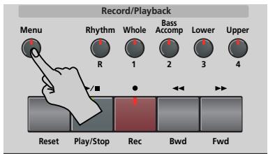 ROLAND KR103 - Changing the volume of certain tracks - 1