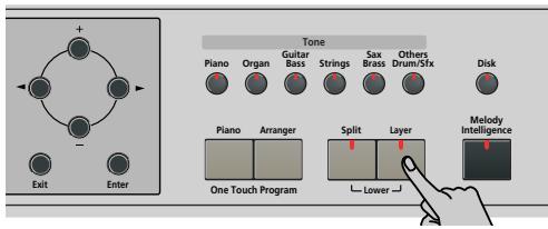 ROLAND KR103 - Utilizar las partes Upper y Layer - 1