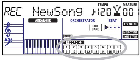 ROLAND KR103 - Autres détails sur le mode "new song - 1