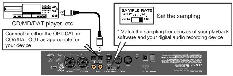 ROLAND UR-80 - Convertisseur de taux d'échantillonnage intégré - 1
