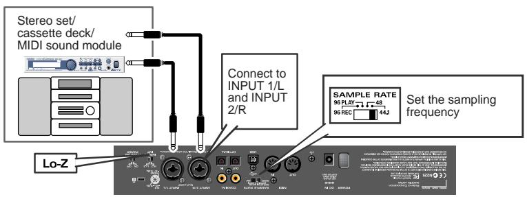 ROLAND UR-80 - Aufnahme von einem Audiogerät - 1