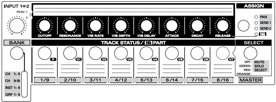 ROLAND UR-80 - Sezione Track Control - 1