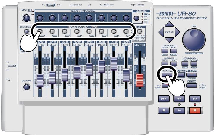 ROLAND UR-80 - Switching memory sets - 1
