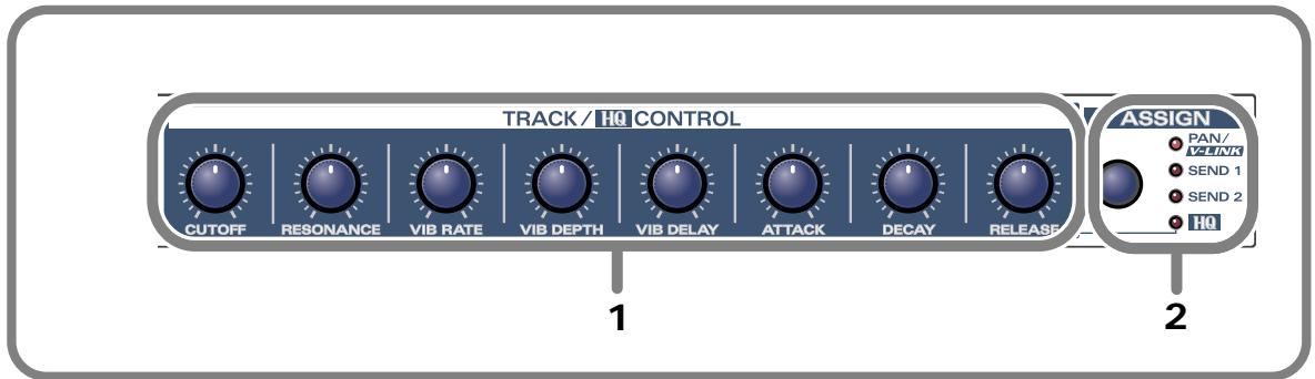 ROLAND UR-80 - ■ Sezione Track Control - 2
