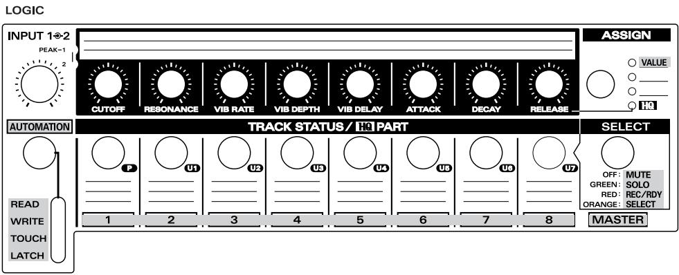 ROLAND UR-80 - Sezione Track Control - 1