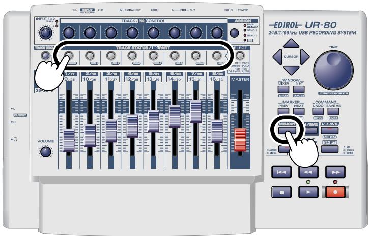 ROLAND UR-80 - Cambio di patch di memoria - 1