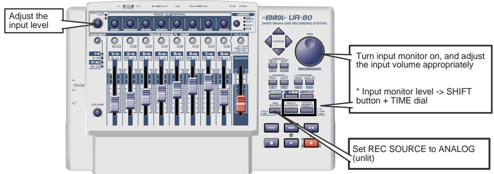 ROLAND UR-80 - Aufnahme von einem Audiogerät - 2