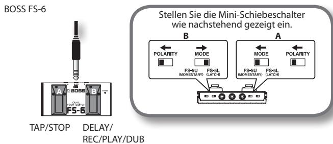 ROLAND CB-60XL - Einstellungen des Fußschalters - 5