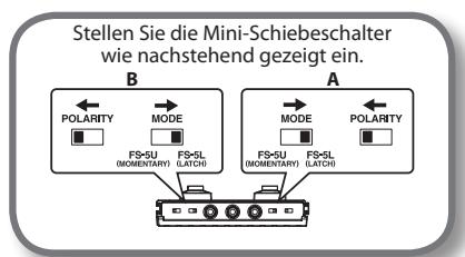 ROLAND CB-60XL - Einstellungen des Fußschalters - 3